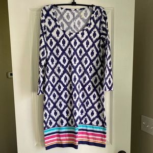 Lilly Pulitzer Fish Cotton Dress Sz M